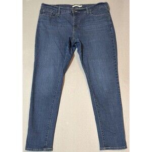 Levi's Jeans, Women's Plus 16W, Blue, Denim, 711 Skinny, Pockets. Dark Wash